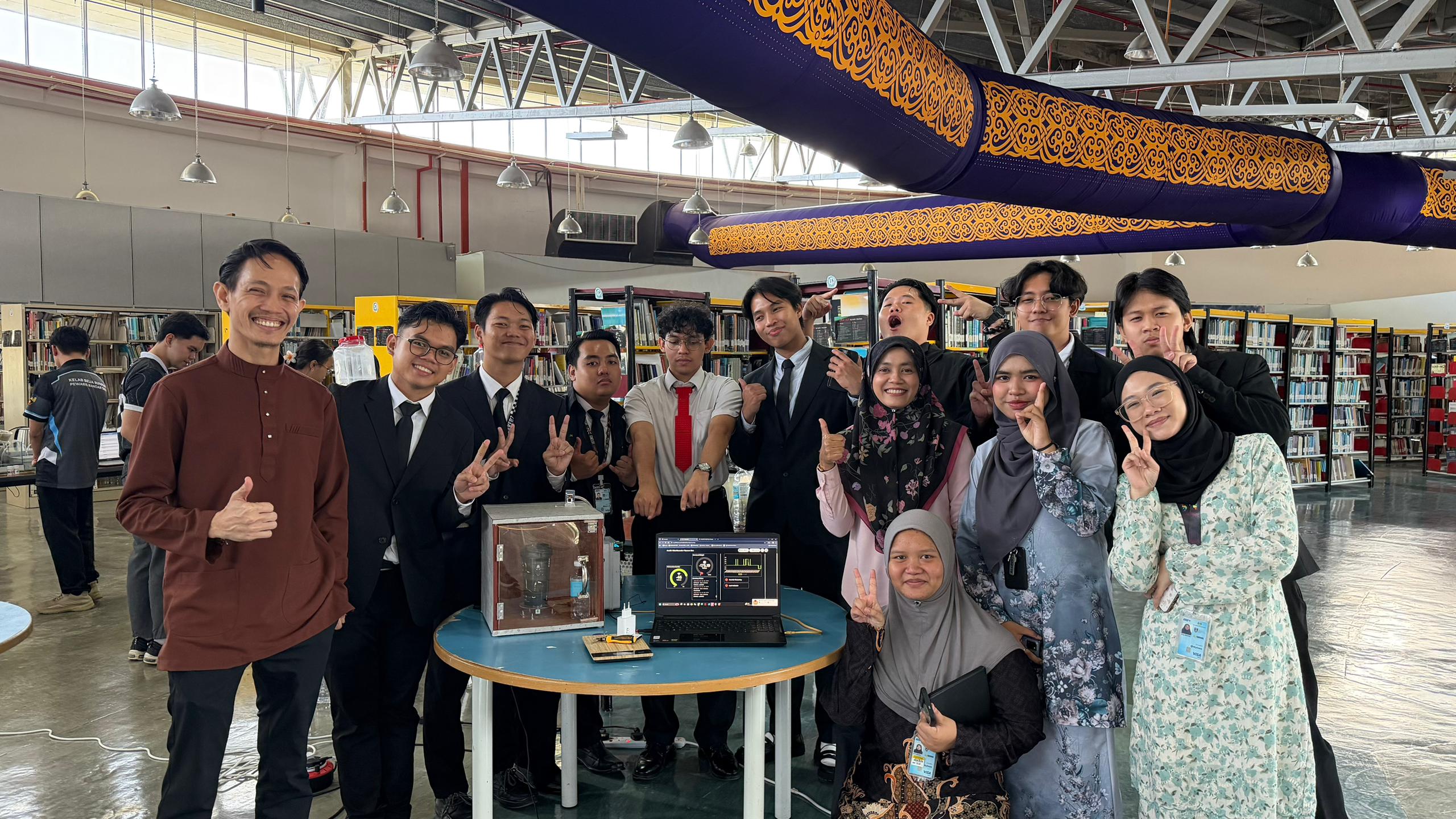 Full project team group photo at the final year project presentation